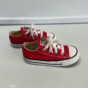 Size 8 Toddler Converse Shoes Red